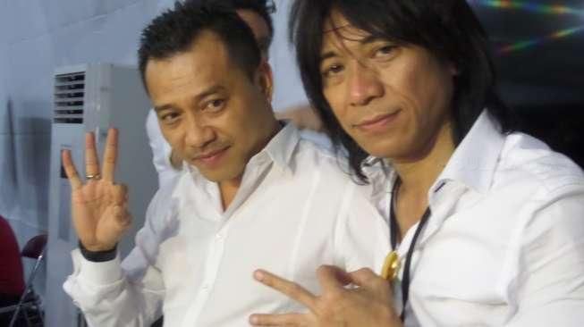 Anang Hermansyah dan Abdee Slank. [Suara.com/Ismail]