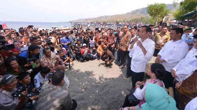 Presiden Jokowi Janjikan Alat Berat Tambak Mamuju Utara