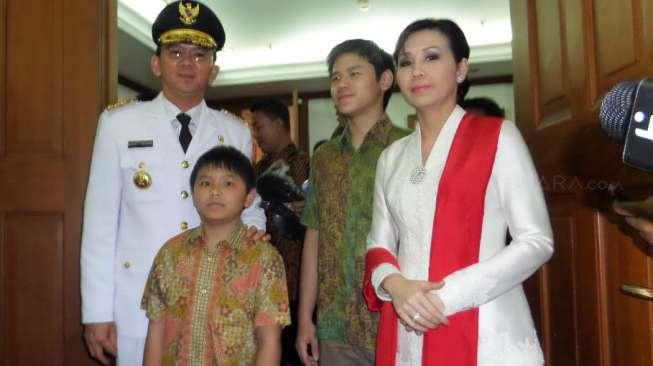 Ahok Bersama Istri dan Anak Hadiri Pelantikan