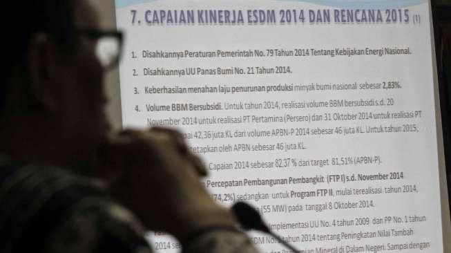 Menteri ESDM Bahas Kenaikan BBM