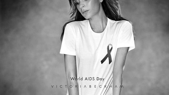 Victoria Beckham Luncurkan Kaos Aids