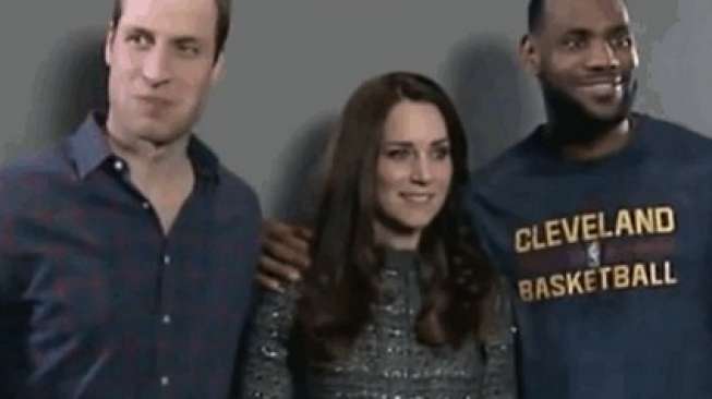 'Sentuh' Kate Middleton, LeBron James Langgar Aturan Kerajaan