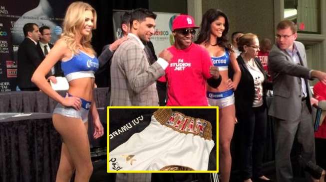 Tarung, Amir Khan Pakai Celana Ratusan Juta Rupiah Ini