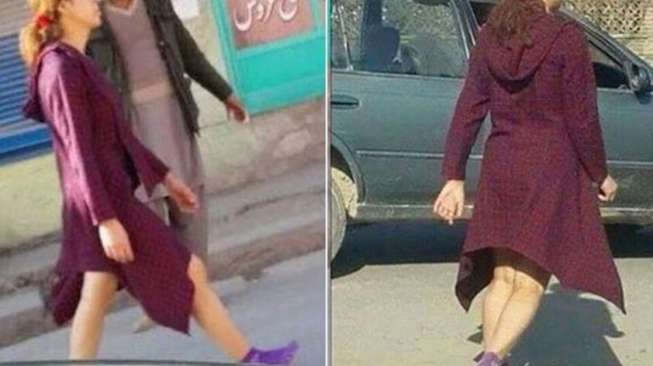 Melenggang Telanjang Kaki di Kabul, Perempuan Ini Bikin Heboh  