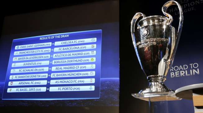 Jadwal Babak 16 Besar Liga Champions