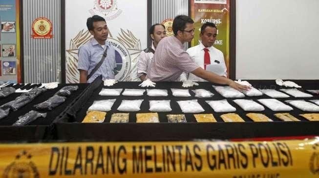 Ringkus Jaringan Internasional, 63 Kilogram Sabu dan 20 Ribu Ekstasi Disita