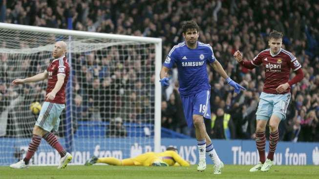 Diego Costa telah mencetak 13 gol bagi Chelsea. 