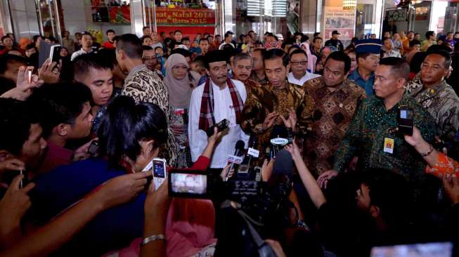 Jokowi di Pasar Tanah Abang