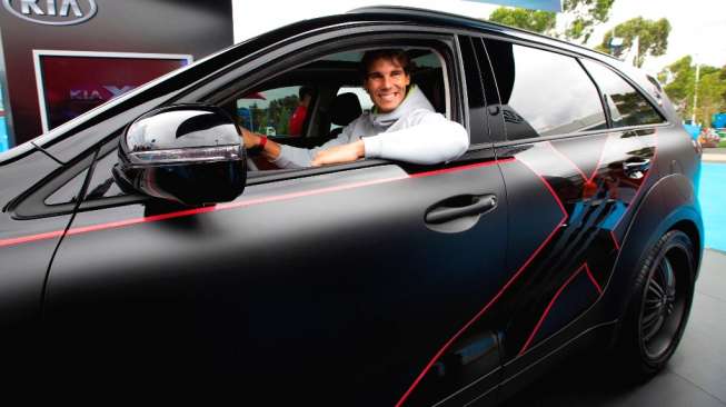 Mobil Kia X-Car yang diperkenalkan Rafael Nadal di Australia. [Kia/HO]