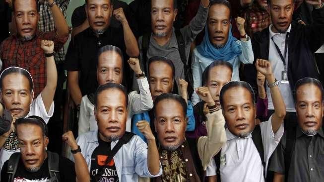 Dukungan datang kepada KPK terdiri dari berbagai elemen masyarakat.