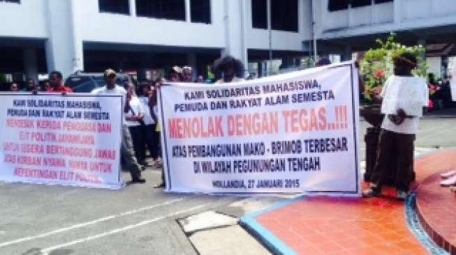 Warga Papua Protes Pembangunan Markas Brimob di Jayawijaya