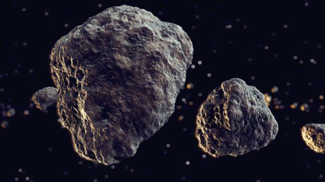 Ilustrasi asteroid [Shutterstock].