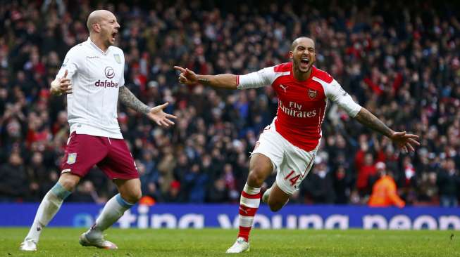 Cukur Aston Villa 5-0, Arsenal Pesta Gol