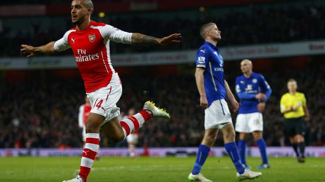 Arsenal Kalahkan Leicester, Geser MU dari Empat Besar