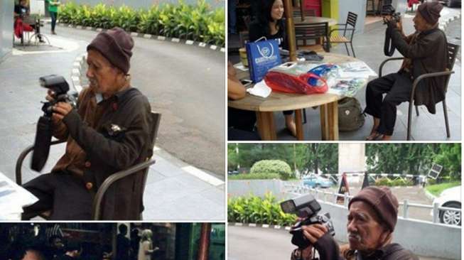Kakek Tua Tukang Foto Keliling Jadi Viral di Sosial Media