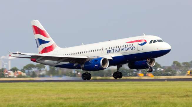 Pesawat British Airways Mendarat Darurat di London