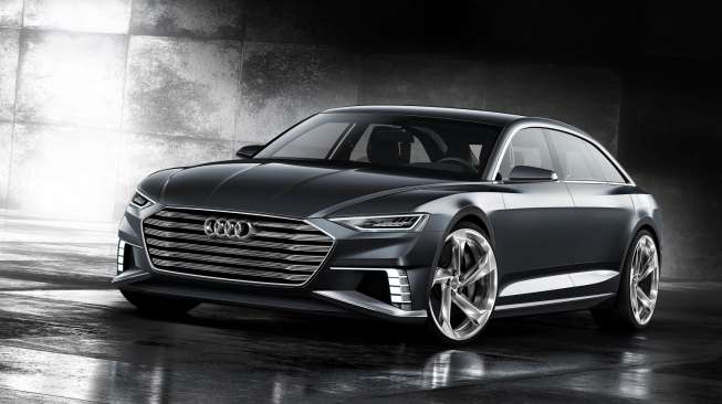 Mobil konsep Audi, Prologue, yang desainnya akan diterapkan pada New Audi A8 (Audi Media Services).