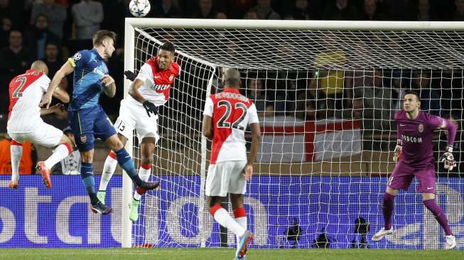 Tumbangkan Monaco, Arsenal Tersingkir di Babak 16 Besar