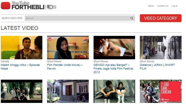 Kini, Youtube Bisa Ditonton Tuna Netra