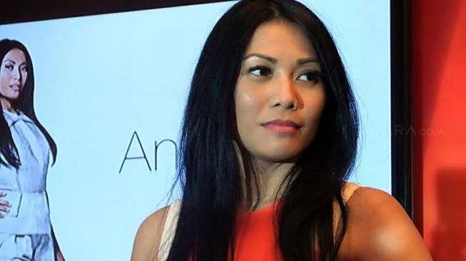 Anggun Cipta Sasmi ditemui di Hotel Mandarin Oriental, Jakarta Pusat, Kamis (19/3/2015).