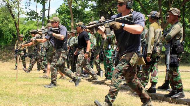 Latihan Bersama Marinir Indonesia-Amerika