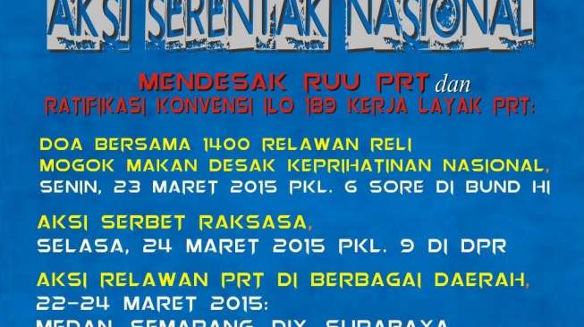 Ribuan PRT Demo Nasional Selama 3 Hari