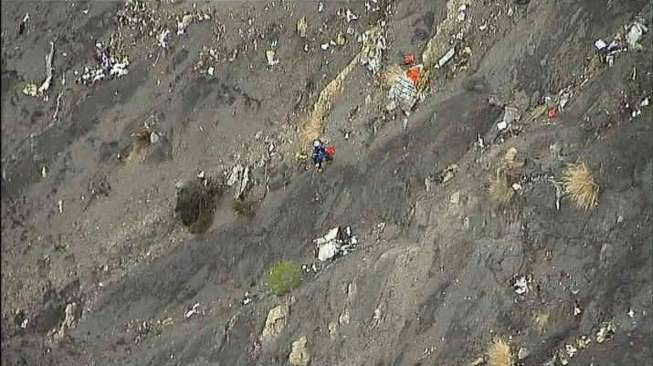 Pesawat Germanwings dari Barcelona menuju Duesseldorf. [Reuters]