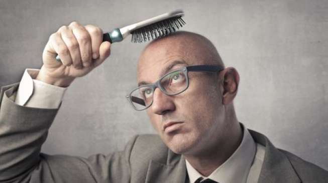 Ilustrasi lelaki botak. (Shutterstock)