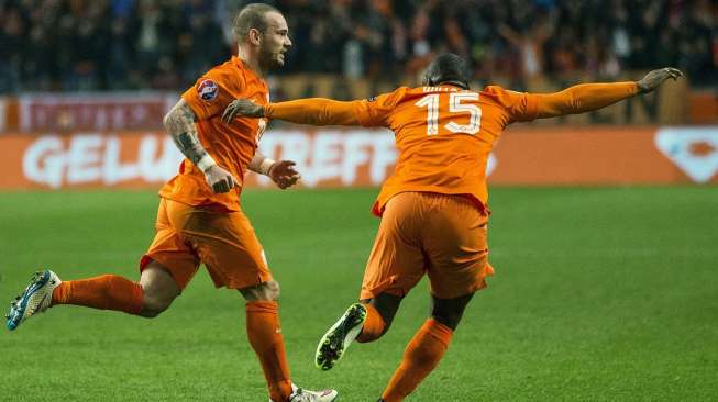 Gol Telat Sneijder Batalkan Kemenangan Turki di Kandang Belanda