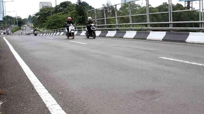 Jalan di Jakarta Lengang