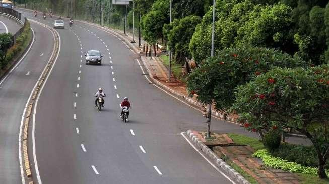 Jalan di Jakarta Lengang