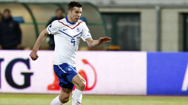 Robin van Persie saat berseragam timnas Belanda. [Shutterstock]