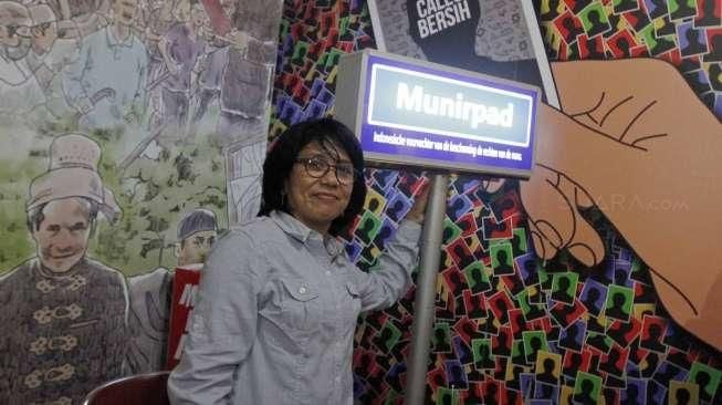 Istri pegiat HAM alm Munir, Suciwati. 