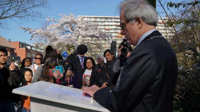 Peresmian Munirpad di Den Haag (Foto: Dok. Omah Munir)