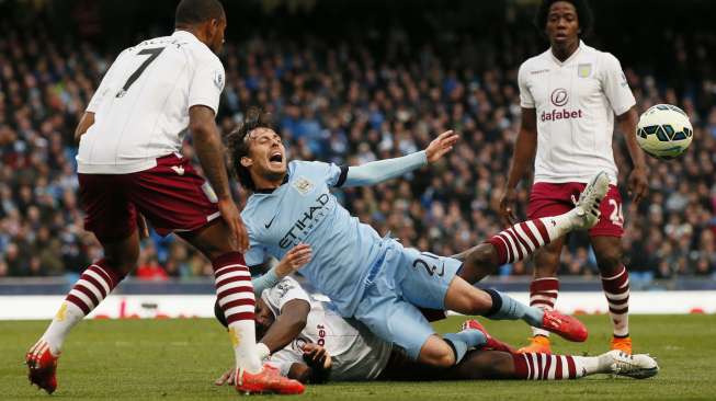 Babak I: Manchester City 1, Aston Villa 0