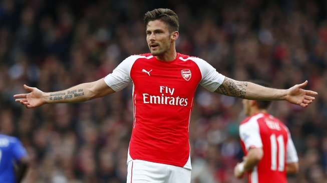 Andalkan Giroud, Arsenal Dinilai Sulit Menangkan Gelar