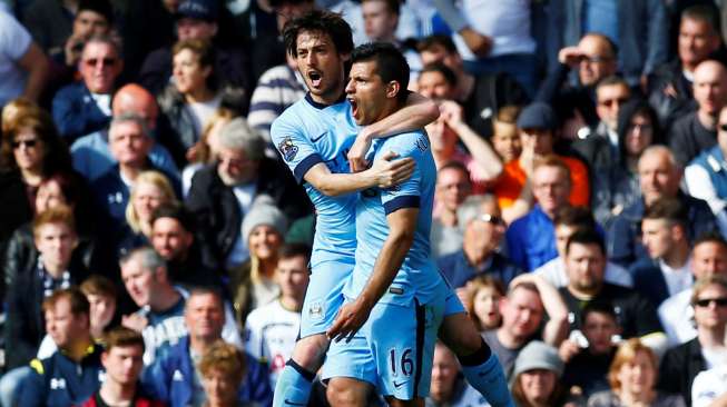 Gol Aguero Bawa City Memimpin atas Spurs