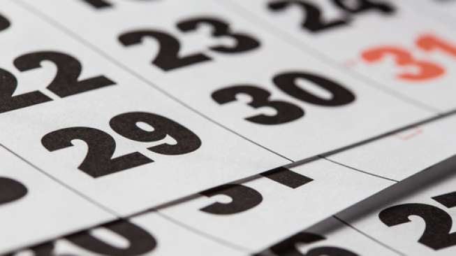 Ilustrasi kalender (Shutterstock).