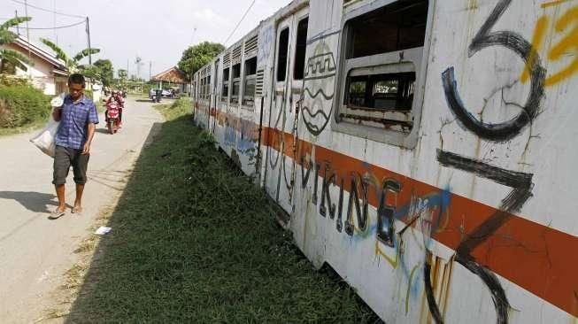 Bangkai Gerbong Kereta Api