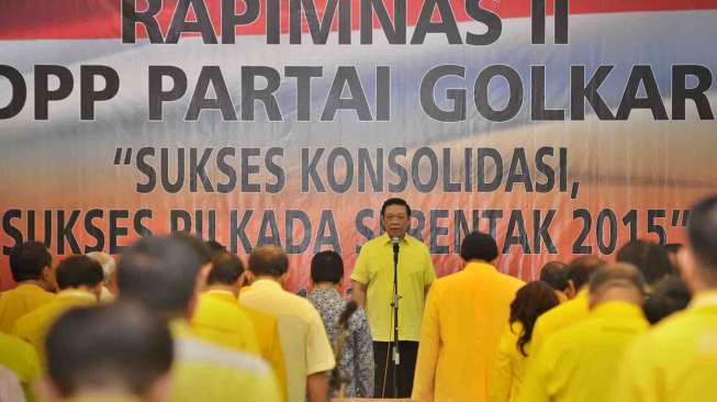 Rapat tersebut antara lain membahas hasil putusan sidang sengketa perselisihan Partai Golkar di PTUN Jakarta.