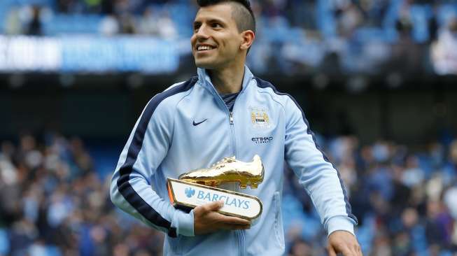 Tambah Satu Gol, Aguero Paling Subur di Premier League Musim Ini