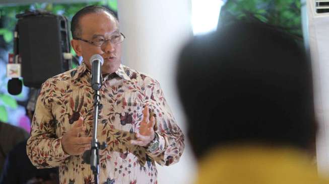 Aburizal Bakrie menyaksikan islah Partai Golkar. (Suara.com/ Oke Atmadja)