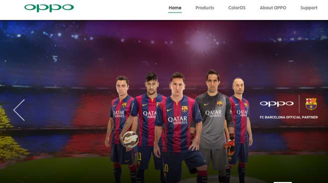 Oppo Resmi Jadi Sponsor Barcelona