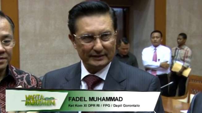Ketua Komisi XI DPR Fadel Muhammad. [DPR]