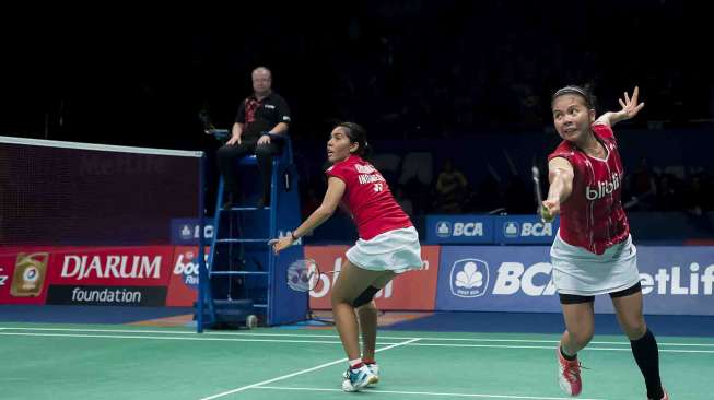 Nitya Krishinda dan Greysia Polii berhasil melaju ke babak semifinal usai menang dengan skor 2-0 (21-15 dan 23-21.