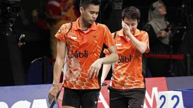 Tontowi/Liliyana kalah 21-16, 15-21 dan 17-21 dan gagal maju ke babak final.