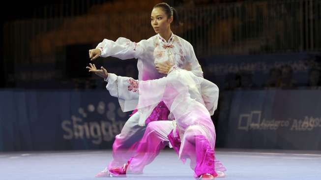 Hari Ini, Tim Wushu Indonesia Sukses Dulang Tiga Emas