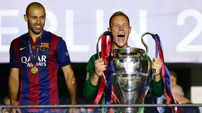 Antar Barcelona Raih Treble, Ter Stegen Ancam Posisi Neuer