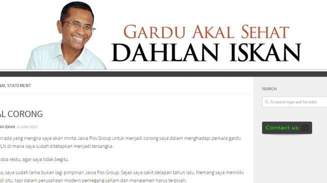 Gardudahlan.com, 'Corong' Dahlan Iskan