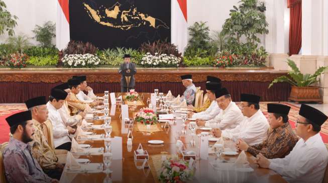 Jokowi Buka Bersama Pimpinan Lembaga Negara